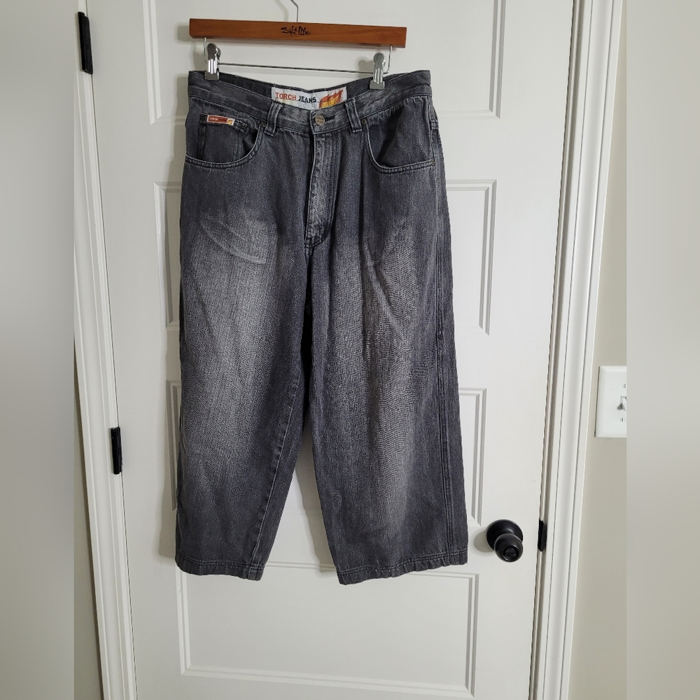 Rare Vintage Torch Men's Gray Jeans 34/30 wide leg